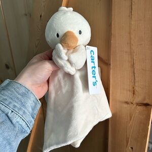 Carter's Cream Duck Lovey Plush